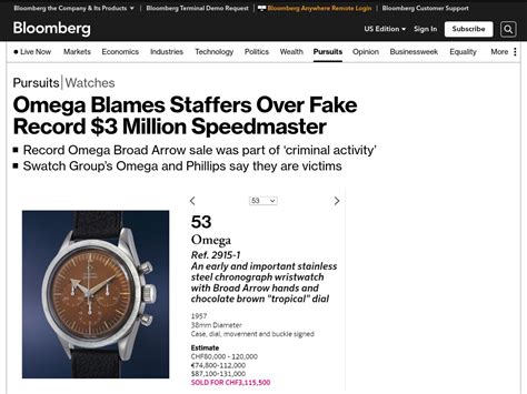 omega blames staffers over fake record $3 million speedmaster|cnn omega scam.